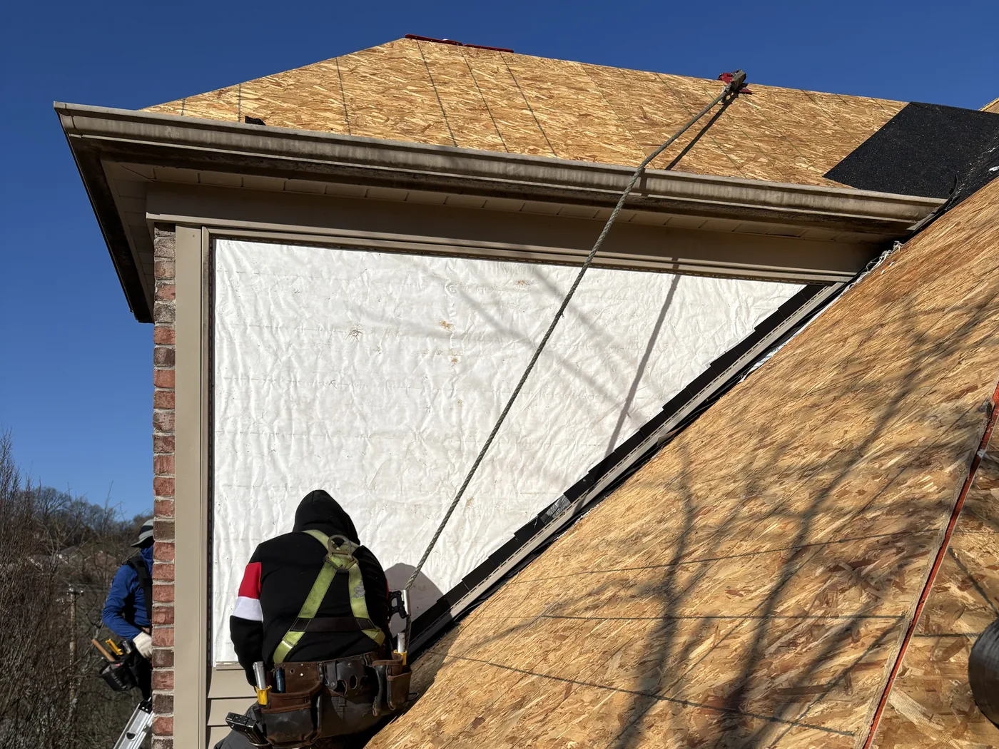 Dormer & Roofline. Roofing project by West Penn Exteriors.